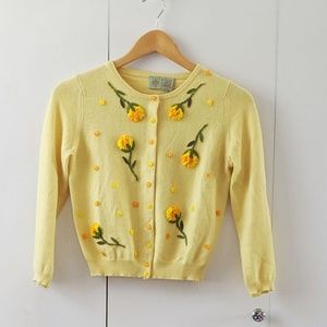 Anthropologie Monogram Cardigan